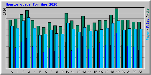 Hourly usage for May 2020